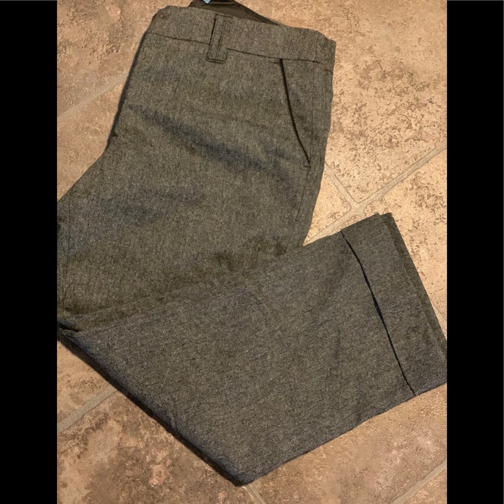 Dressy wool/synth crop dress  pant